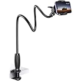 Lamicall Schwanenhals Handyhalterung für Bett, Handyhalter - [80mm Klemmbasis] Flexible Lang Arm Handy Halterung Tisch, 360 Grad Drehung Handy Ständer für iPhone, Samsung, 4-7 Zoll Smartphone